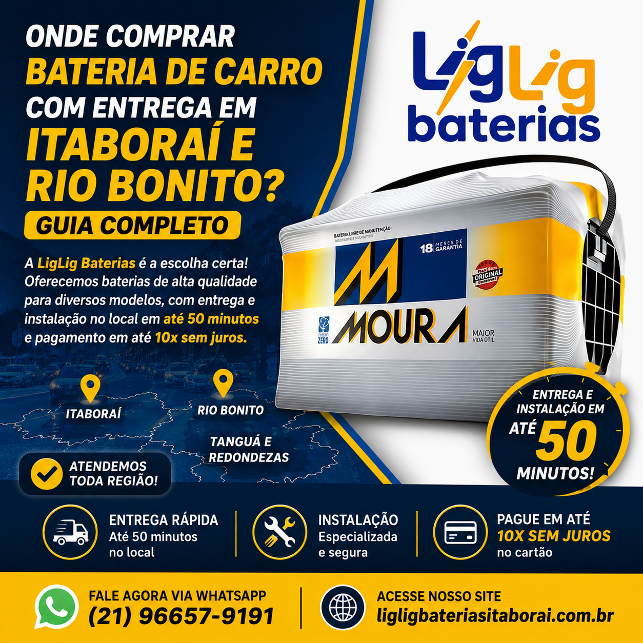 Onde comprar bateria de carro com entrega em Itaboraí e Rio Bonito – Guia Completo